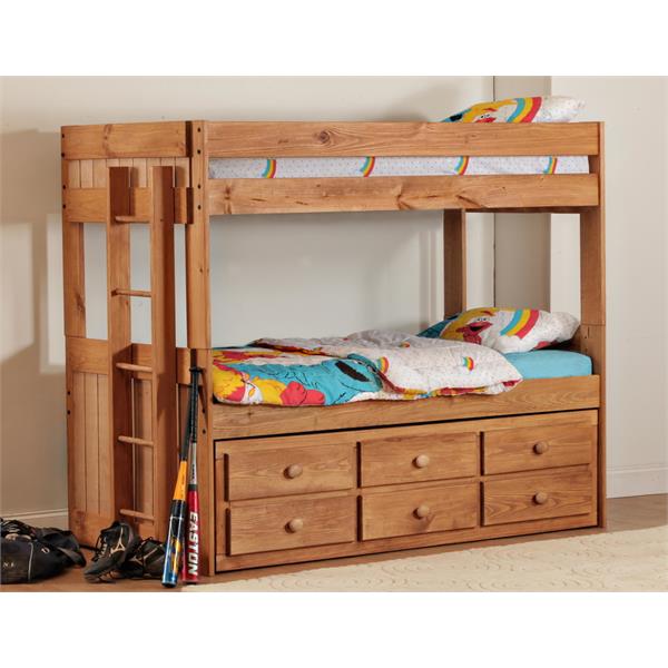 SIMPLY BUNK BED TWIN/TWIN W/ UNDERBED CRATES