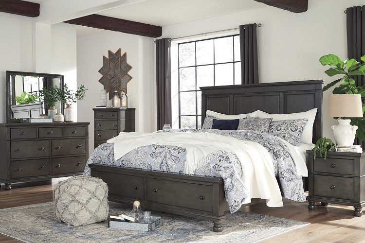 Ashley Devensted Dark 8 Piece Bedroom Set