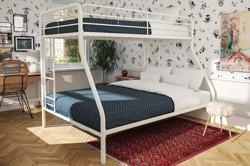 bunk bed sales with mattresses