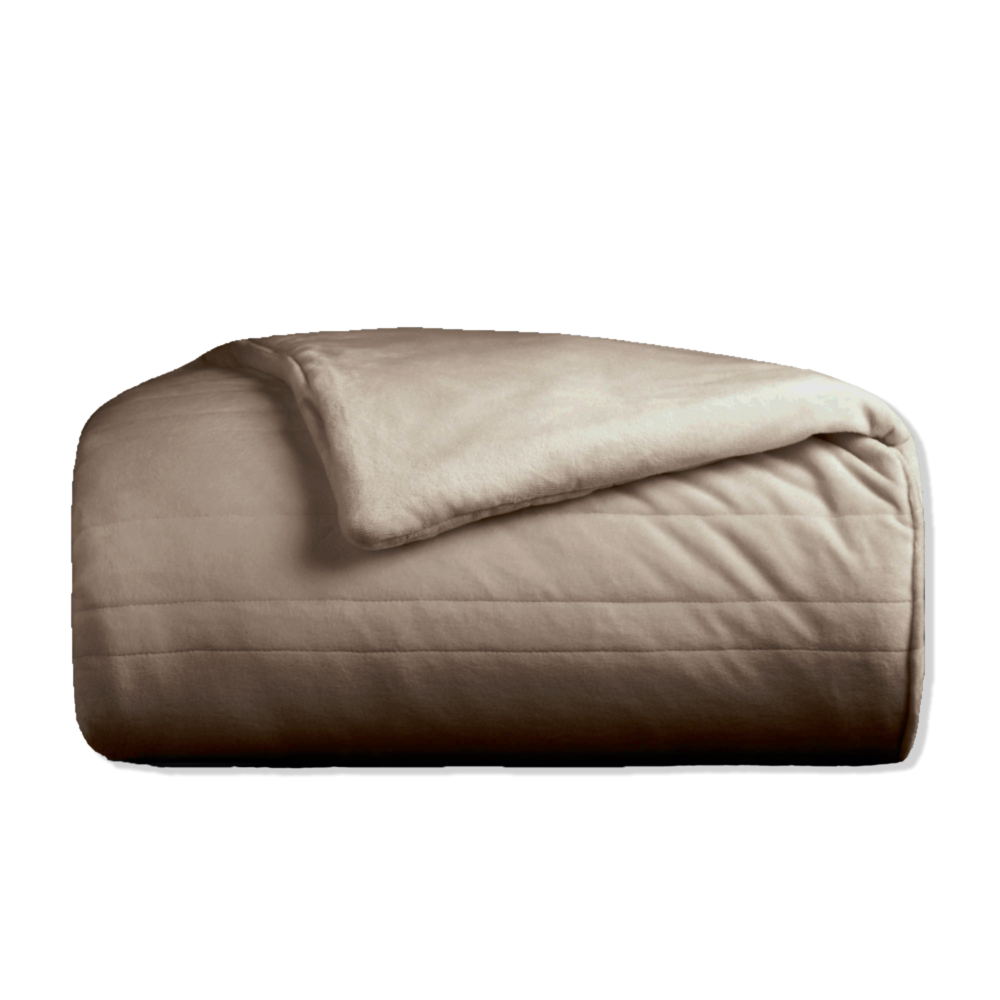 Malouf Queen Size 20LB Weighted Blanket Driftwood