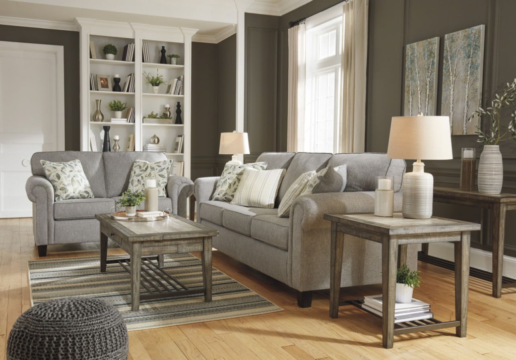 Ashley Alandari Gray Sofa & Loveseat