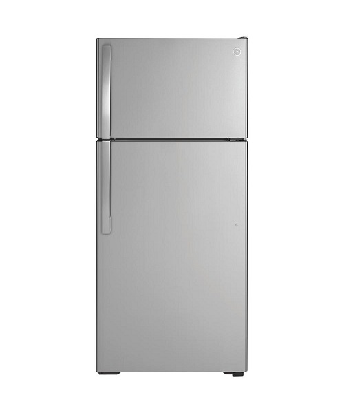 Ge 17 Cu Ft Top Mount Refrigerator Stainless