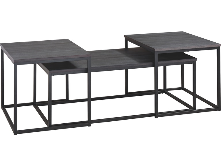 Ashley Yarlow Black Coffee & End Table Set