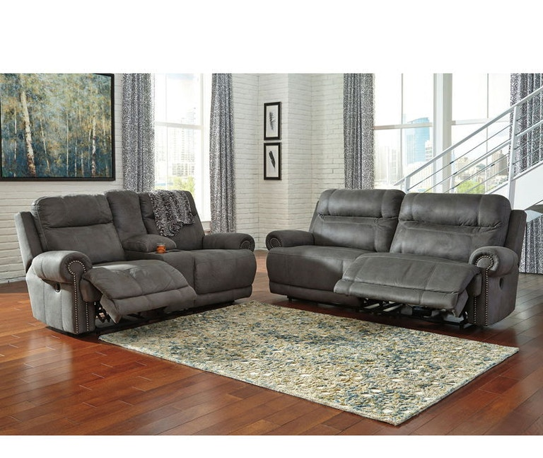 Ashley Reclining Sofa and Reclining Loveseat